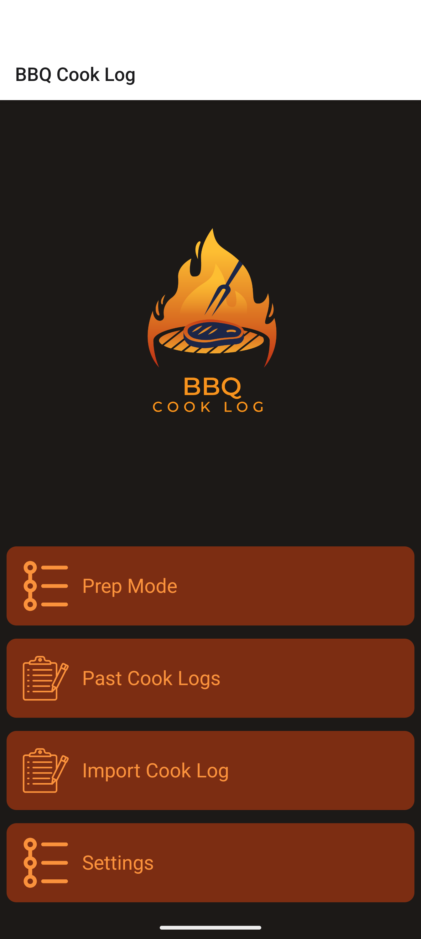 Home screen